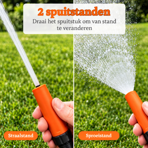 Tuinhaspel Incl. 20 Meter Tuinslang - Complete Set Incl. Spuitkopstuk en Connectors - 20m Slangencapaciteit - Eagle Garden - Afbeelding 5