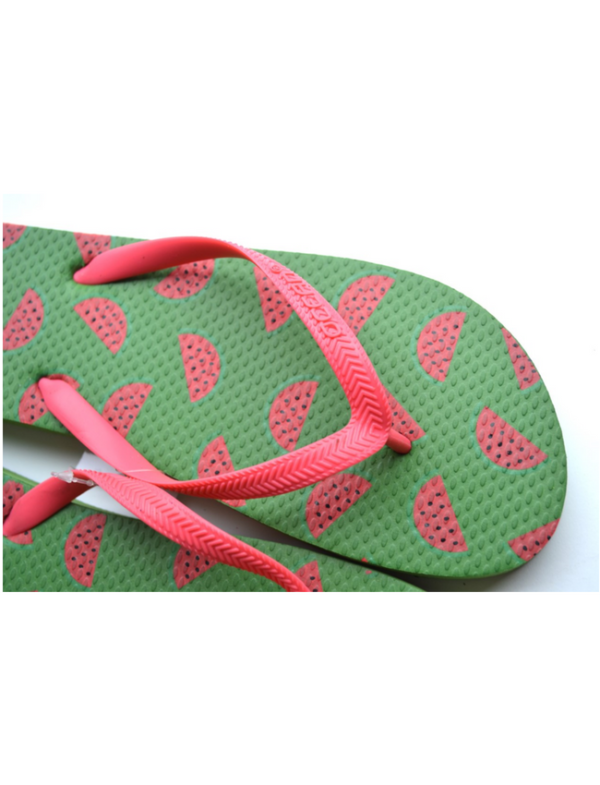 teenslippers dames zomer badslippers watermeloen groen