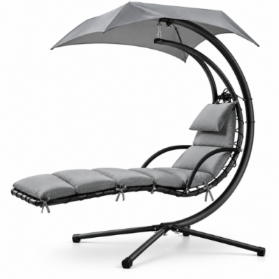 Rijoka Ligstoel Modern Lounge Deluxe - Grijs