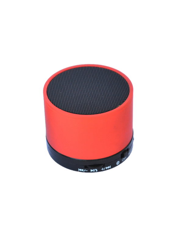 bluetooth speaker rond mini rood