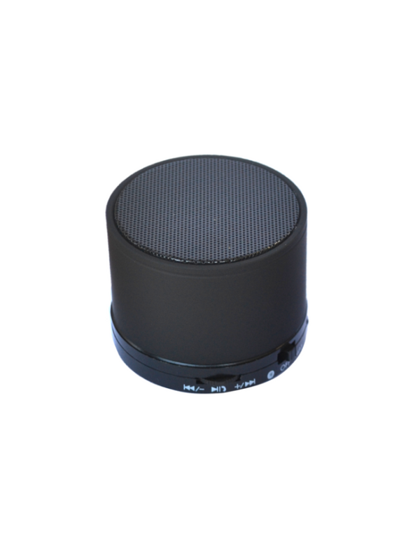bluetooth speaker rond mini zwart