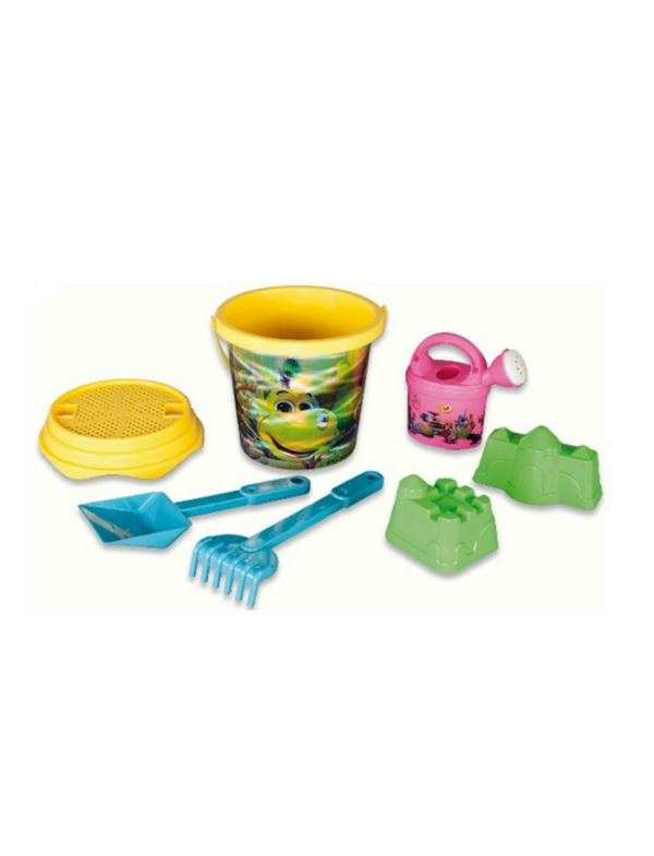 strandspeelgoed emmerset beach toys 7delig geel