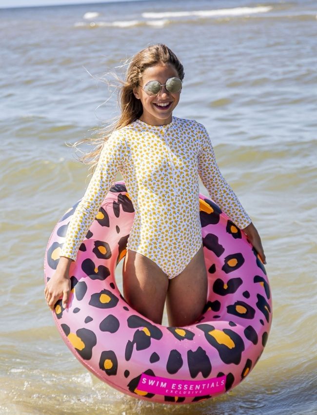 Zwemband - Panterprint Rosé goud | Swim essentials ⌀90 cm - Afbeelding 4