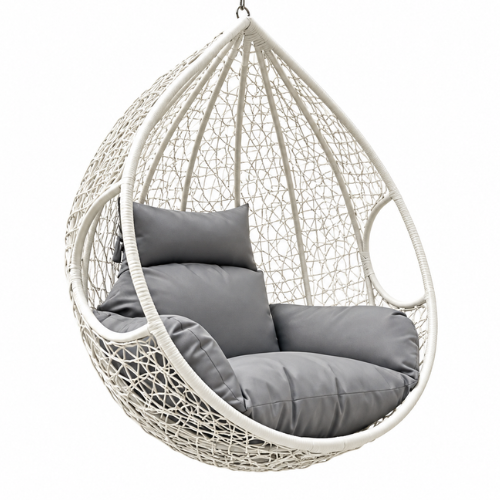 Rijoka Hangstoel Eggy Twisted - Wit | Eigen Ontwerp