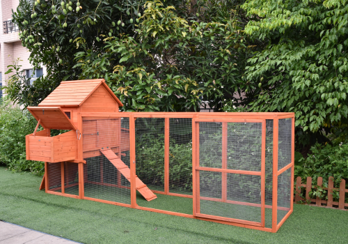 Rijoka Houten Kippenhok met Ren - Dierenverblijf Outdoor - 310x150x150cm - Afbeelding 3