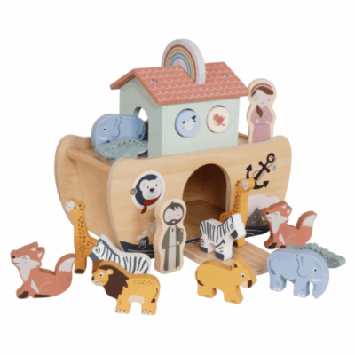 Rijoka Houten Ark van Noach – Duurzaam & Educatief Speelgoed met Dierenparen