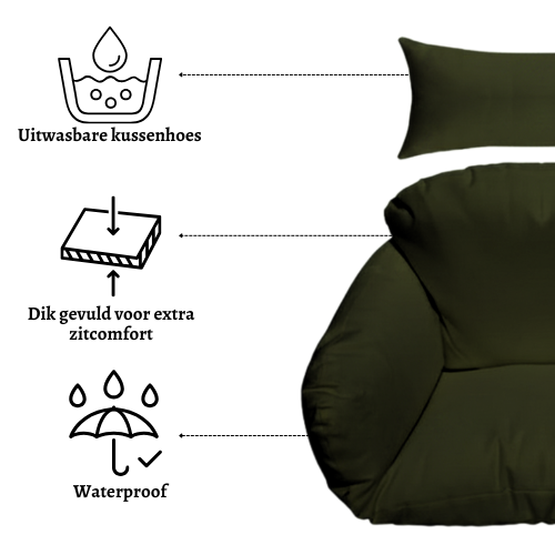 Rijoka Hangstoel Eggy Super Star - Coffee Brown | Eigen Ontwerp - Afbeelding 4
